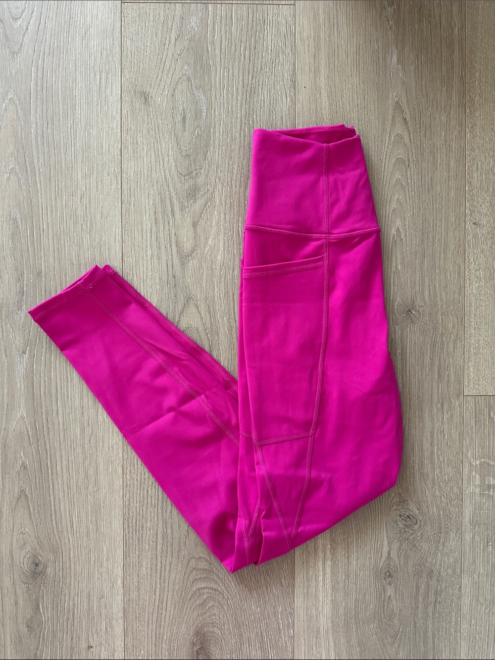 Hot Pink Athletic Leggings with pockets